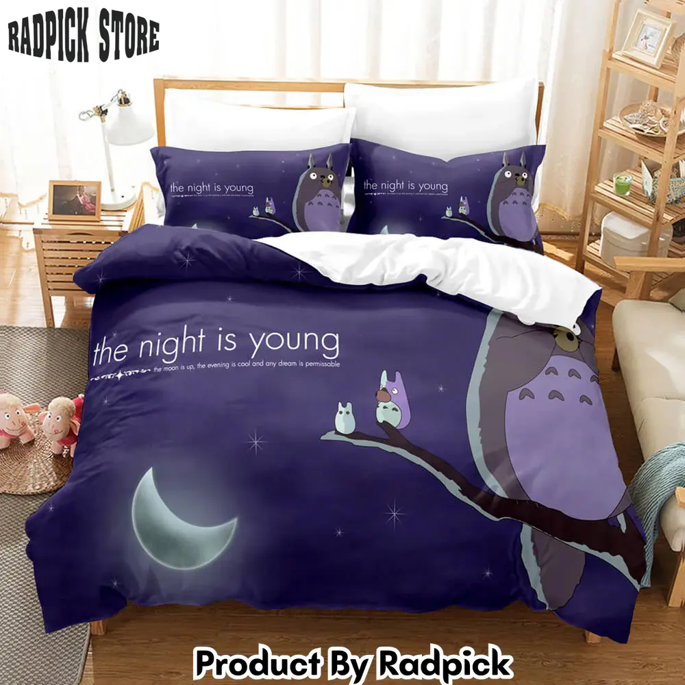 My neighbor totoro girls bedding sets duvet covers quilt bed sheets  rp0419401